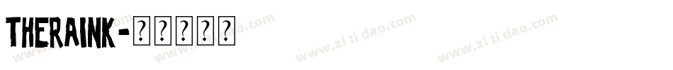 THERainK字体转换