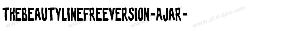 TheBeautylineFreeversion-ajAR字体转换