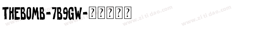 TheBomb-7B9gw字体转换