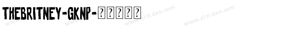 TheBritney-gKnP字体转换