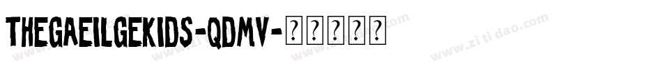 TheGaeilgeKids-qdmV字体转换