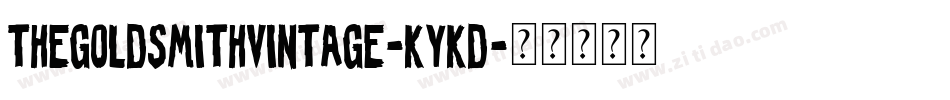 TheGoldsmithVintage-KYKD字体转换