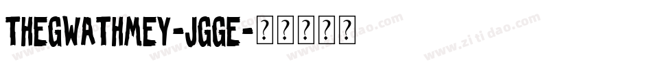 TheGwathmey-JgGE字体转换