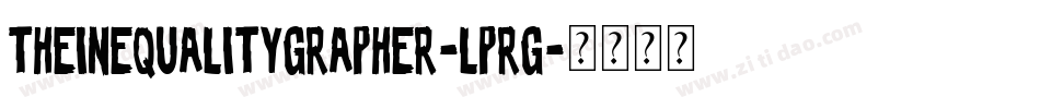 TheInequalityGrapher-LPrg字体转换