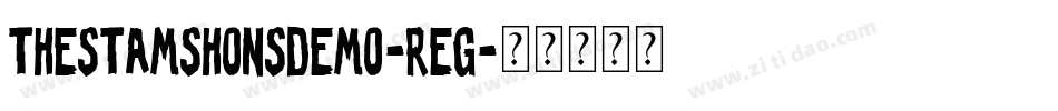 TheStamshonsDemo-reg字体转换