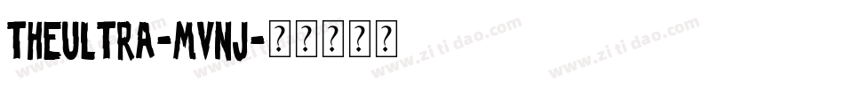 TheUltra-MVnJ字体转换