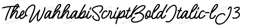 TheWahhabiScriptBoldItalic-lJ3y字体转换