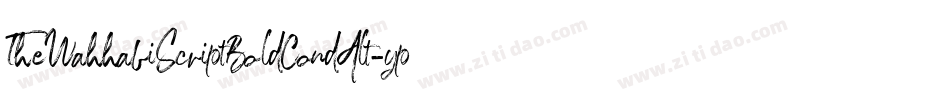 TheWahhabiScriptBoldCondAlt-ypMM字体转换