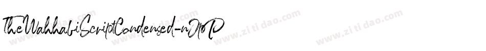 TheWahhabiScriptCondensed-nJpP字体转换