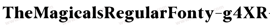 TheMagicalsRegularFonty-g4XR字体转换