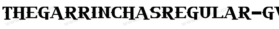 TheGarrinchasRegular-Gw2g字体转换