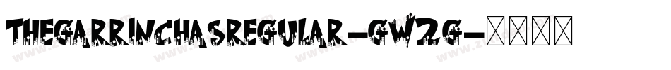 TheGarrinchasRegular-Gw2g字体转换