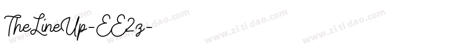 TheLineUp-EE2z字体转换