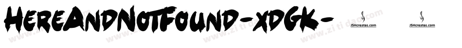 HereAndNotFound-xdGK字体转换