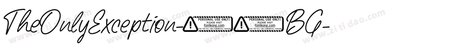 TheOnlyException-38BG字体转换