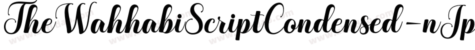 TheWahhabiScriptCondensed-nJpP字体转换