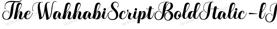 TheWahhabiScriptBoldItalic-lJ3y字体转换