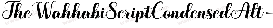 TheWahhabiScriptCondensedAlt-16Bg字体转换