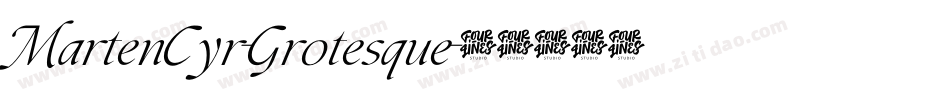 MartenCyr-Grotesque字体转换