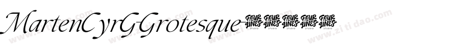 MartenCyrG-Grotesque字体转换