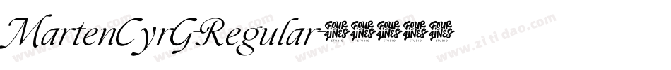 MartenCyrG-Regular字体转换