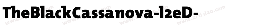 TheBlackCassanova-l2eD字体转换
