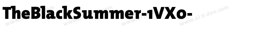 TheBlackSummer-1VX0字体转换