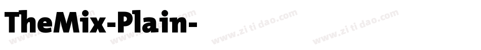 TheMix-Plain字体转换