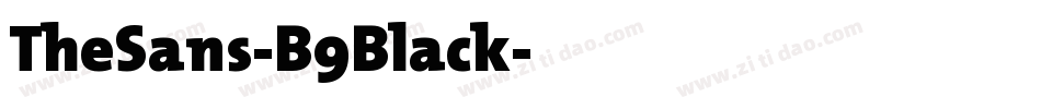 TheSans-B9Black字体转换