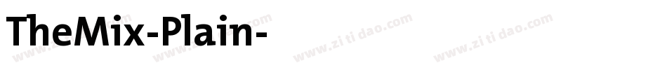 TheMix-Plain字体转换