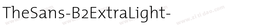 TheSans-B2ExtraLight字体转换