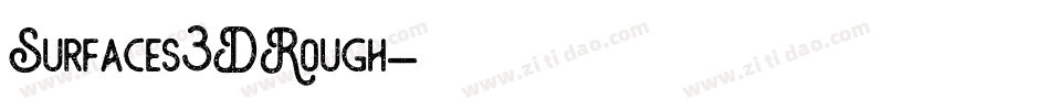 Surfaces3DRough字体转换