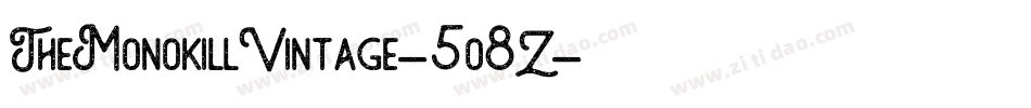 TheMonokillVintage-5o8Z字体转换