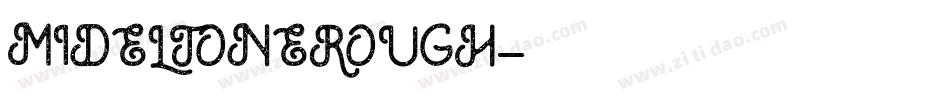 MIDELTONEROUGH字体转换