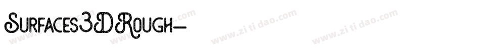 Surfaces3DRough字体转换