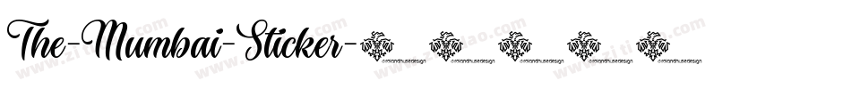 The-Mumbai-Sticker字体转换