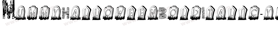 MummyHalloweenBoldItalic-yw0nZ字体转换