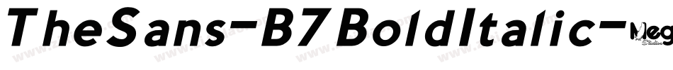 TheSans-B7BoldItalic字体转换
