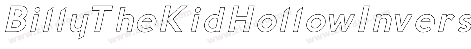 BillyTheKidHollowInverse-nyJO字体转换
