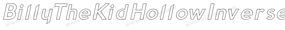 BillyTheKidHollowInverse-nyJO字体转换