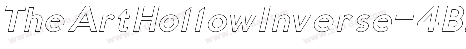 TheArtHollowInverse-4BnXY字体转换