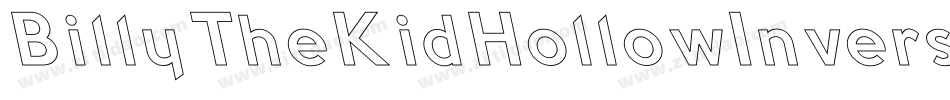 BillyTheKidHollowInverse-nyJO字体转换