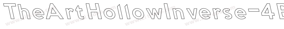 TheArtHollowInverse-4BnXY字体转换