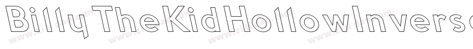 BillyTheKidHollowInverse-nyJO字体转换