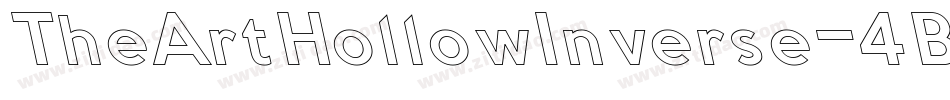 TheArtHollowInverse-4BnXY字体转换