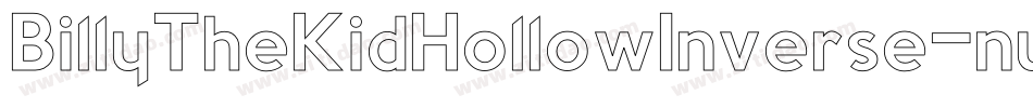 BillyTheKidHollowInverse-nyJO字体转换