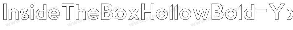 InsideTheBoxHollowBold-YxBa字体转换