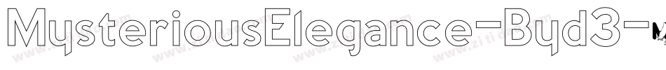 MysteriousElegance-Byd3字体转换