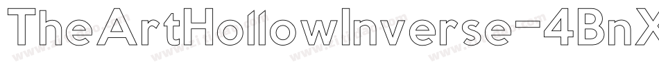 TheArtHollowInverse-4BnXY字体转换