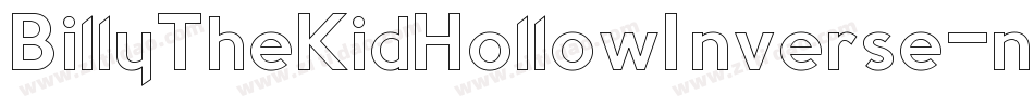 BillyTheKidHollowInverse-nyJO字体转换